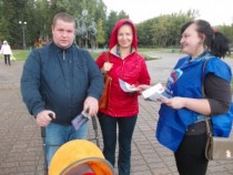 В Новомосковске прошло 5 пикетов против алкоголизма 