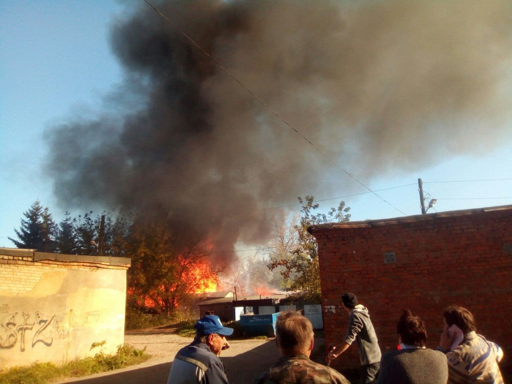МЧС разместило информацию о пожаре на улице Гвардейская