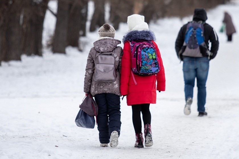 При какой температуре новомосковские школьники могут не посещать на занятия?