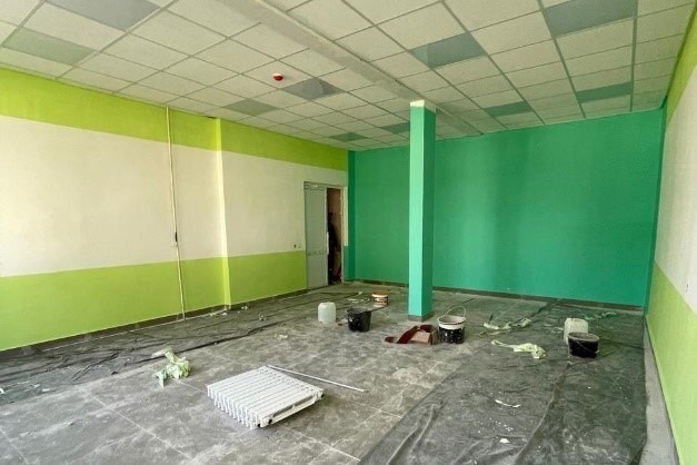 В Новомосковске близится к завершению ремонт детской поликлиники
