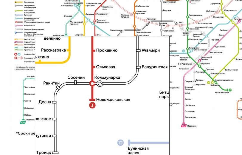 Новомосковское метро карта